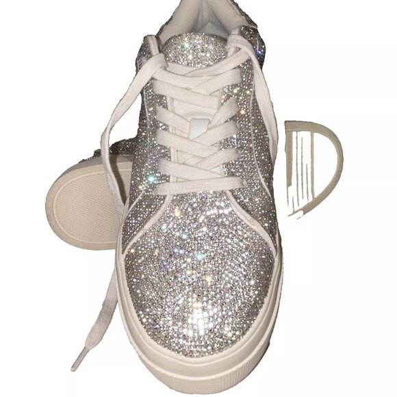Jessica Simpson Cherello Platform Fashion Sneaker Silver size 8 NEW - Picture 3 of 10